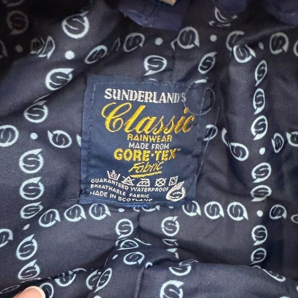 Sunderland of Scotland Rain Pants Mens Gore-Tex Navy Waterproof - Picture 7 of 10